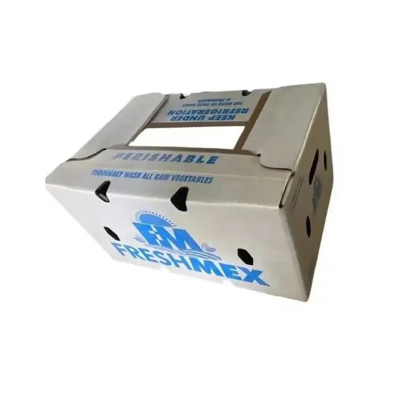 Caja corrugada de cera impresa con logotipo